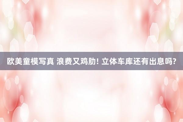 欧美童模写真 浪费又鸡肋! 立体车库还有出息吗?