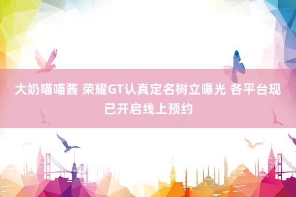 大奶喵喵酱 荣耀GT认真定名树立曝光 各平台现已开启线上预约