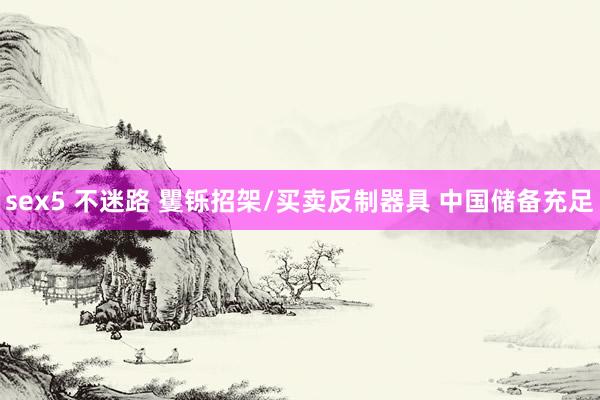 sex5 不迷路 矍铄招架/买卖反制器具 中国储备充足