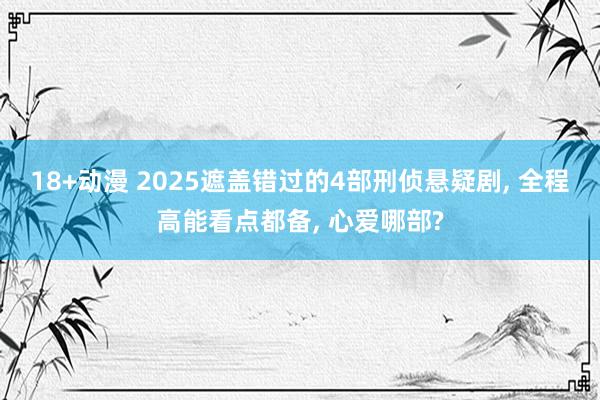 18+动漫 2025遮盖错过的4部刑侦悬疑剧， 全程高能看点都备， 心爱哪部?